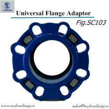 Ductile Iron Wide Range Flange Adaptor for PE Pipe